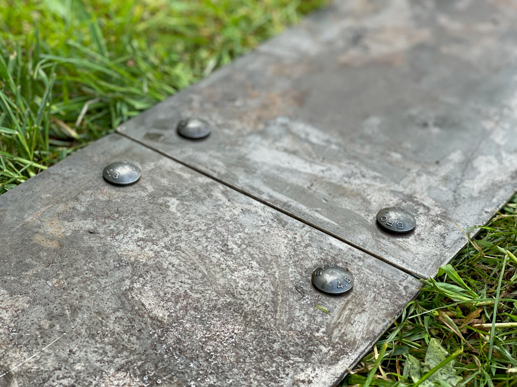 Rabattkant med mjuk kant – 3 mm cortenstål