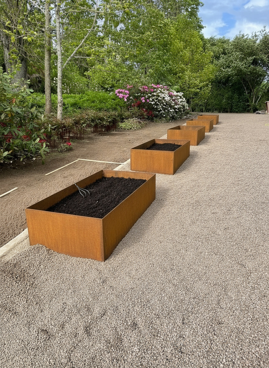 Pallkrage/odlingsram Corten