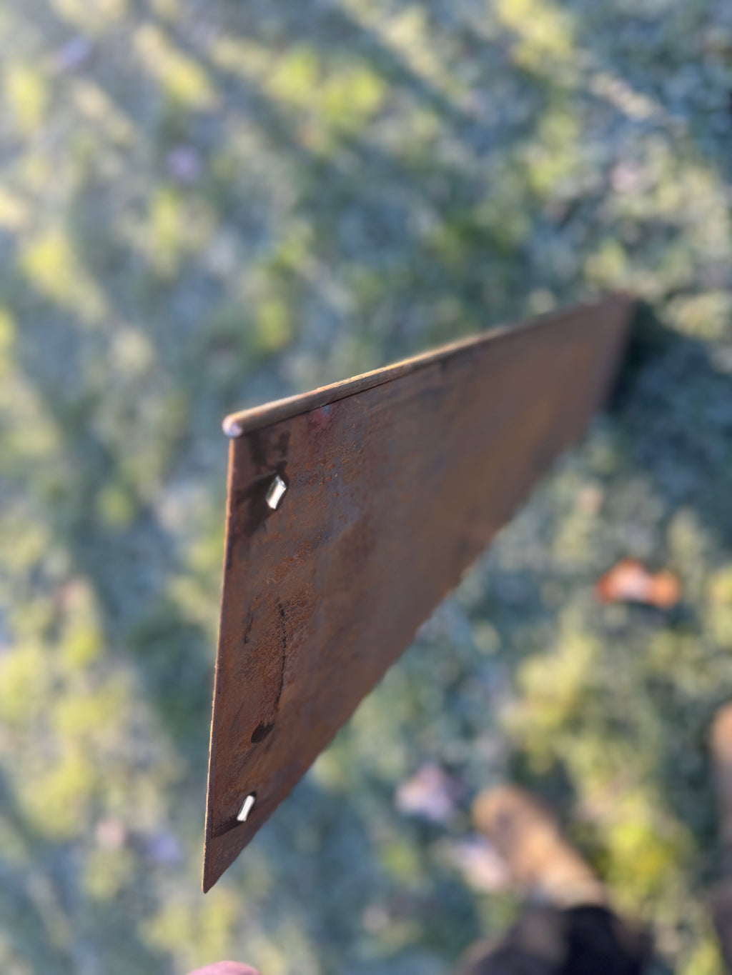 Rabattkant med mjuk kant – 3 mm cortenstål